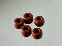 AMAZING PRE-COLUMBIAN TAIRONA CULTURE RED JASPER / QUARTZ DRILLED BEADS BEAD #2