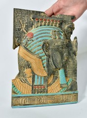 King Tutankhamun Egyptian Plaque Relief Saqqara Tomb Temple Art