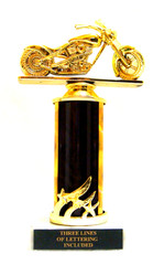 MOTORCYCLE TROPHY, BIKE AWARD, CHOPPER MOTORCYCLE SHOW TROPHY 4DC 8 COLORS