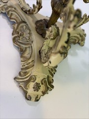Unique Ornate French tazza with decorative embossed base Heavy