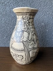 Angelica Morales Vase Pot Studio Pottery Tzintzuntzan, Michoacan, Mexico Ceramic