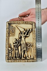 very Rare Akhenaten Family Mural Egyptian Art Replica Wall Relief