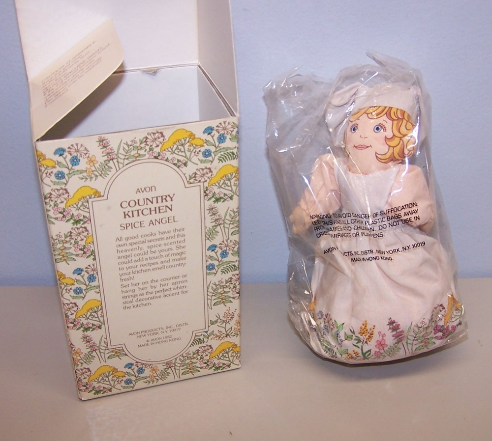 Avon Country Kitchen “SPICE ANGEL” Spice-Scented Doll NOS SEALED Vintage 1982