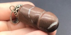 Near Eastern Antiquités Jasper Stone Craving In Form Of A Human Phallus Penis Am