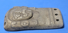 PRE-COLUMBIAN MIXTEC ALABASTER TLALOC PENDANT