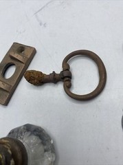 Metal Detector Finds Lot Brass? Copper? Latches Vintage Antique Parts Pieces MK