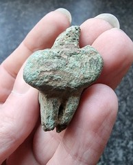 Rare Roman Candlestick Holder Zoomorphic Antique Metal Detecting Find AD 100-300