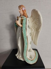 Lenox Angel Of Ireland Irish Harp Porcelain Figurine 8.5″ W/ Original Styrofoam