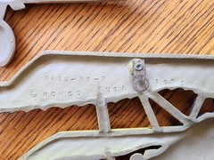 Set Of 2 Vintage 1975 Homco Cast Metal Airplanes Wall Plaques USA Biplane