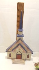 Vintage Home Interiors Gifts Church Chapel Wall Hanging/ Standing Plaque Decor