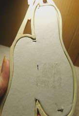 Unbranded~Vintage Pink & Off White Ballerina Shoes Wall Decoration