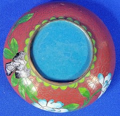 Cloisonné Enamel on Brass Ashtray