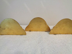 Set of 3 Mirrored Florentine Gold Gilt Wood Small Petite Wall Sconce/ Shelves