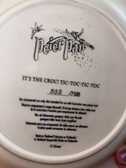Disney 😊 Peter Pan Croc 3D Relief Plate It’s the Croc Tic-Toc-Tic-Toc