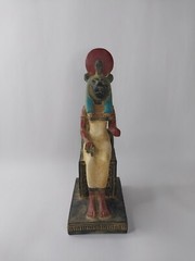 RARE ANTIQUE ANCIENT EGYPTIAN Statue of Sekhmet Heavy Stone Magic Hieroglyphic