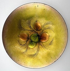Vintage California Cloisonne by Landau & Associates Plates Enamel on Copper