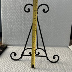 Vintage Wrought Iron Display EASEL HOLDER STAND for Picture or Book 12”x 10”