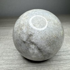 Granite Marble Polished Orb Sphere Ball White & GraySolid 3”Decorative VTG Heavy