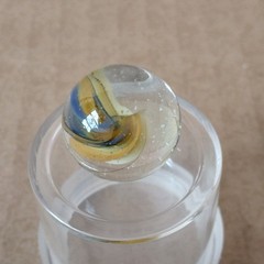 .60″ Vintage Cat Eye Hybrid Sparkler Marble- Akro Master Marble King Foreign
