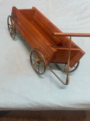LOWER PRICE! HOMCO wood & metal Whimsical Wagon, hang on wall or set on table