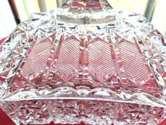 Vintage Large Lead Crystal Covered Nut/Candy Dish