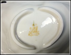 Belleek Parian China Colleen Shamrock Butter Dish Tray Woman Playing Harp
