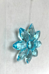 Ganz Crystal Expressions Acrylic Sweet Bloom FLOWER Suncatcher BLUE 4 3/4″