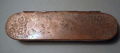 Beautiful Engraved Copper Tabacco Box About 1750 Pirate Era