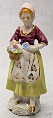 6 Vintage Occupied Japan Figurines Woman Hand Painted Victorian/Edwardian