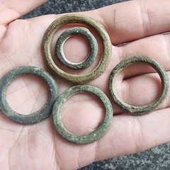 Celtic Ring Proto Money Ancient Currency Bronze Antique Metal Detecting Find (2)