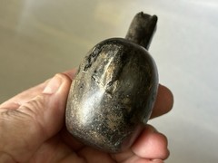 AUTHENTIC PRE-COLUMBIAN CANOPA / CONOPA LLAMA EFFIGY VOTIVE CONTAINER PERU
