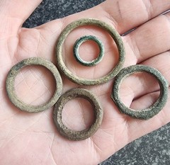 Celtic Ring Proto Money Ancient Currency Bronze Antique Metal Detecting Find (3)