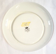 Wild Roses Flower Porcelain Plate Platter 9″ Hand Painted Artist Sampler