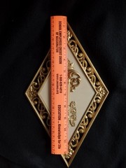 Vintage Dart Ind 1960’s Hollywood Regency Diamond Gold Wall Art Decor #4271