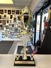 TROPHY CUP LARGE FREE LETTERING ACHIEVEMENT AWARD BEAUTIFUL P-PCG-M DIAMOND CUP