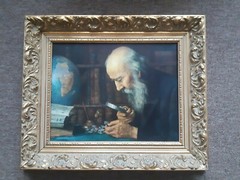 Vintage old Art Old Men Collector stamps post