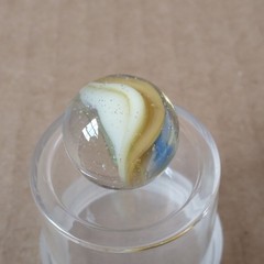 .60″ Vintage Cat Eye Hybrid Sparkler Marble- Akro Master Marble King Foreign