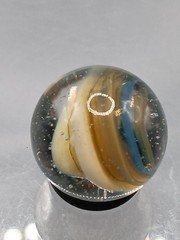 .59″ Vintage Cat Eye Hybrid Sparkler Marble- Akro Master Marble King Vitro – J62