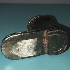 Vintage Metal Figurine #4 Combat Boot Match Holder