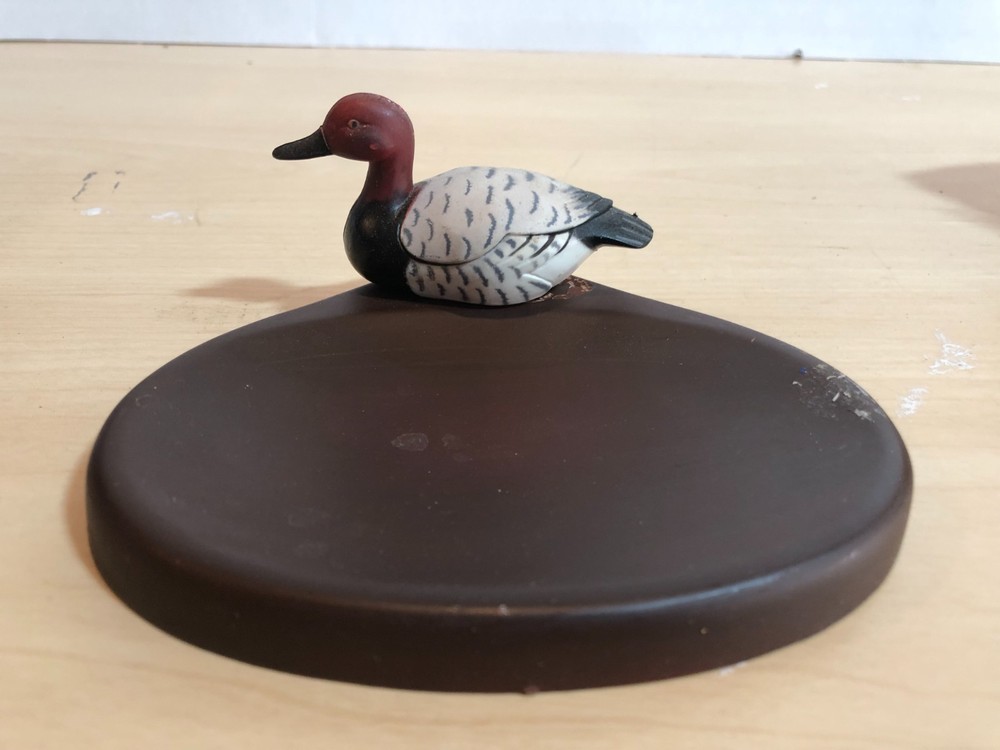 Enesco 1983 Plastic-Like Duck Loon Trinket Dish – DUCK UN-GLUED #F78