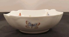 Vintage Limoges France Square Butterfly Bowl Dish