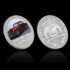 Classic Car 5 Coin Set with Gift Box Certificate Commemorative Collectibles Gift