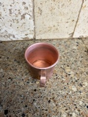 Vintage Copper Kitchenware Lot Small Cup Pot Pan Funnel Kettle