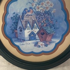 Vintage Home Interior Welcome Country Birdhouse. Wall Decoration 12″ Diameter