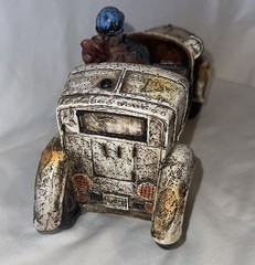 Vintage Classic Large Racing Sport Car 1920’ S Bugatti Sculpture with Driver 10”