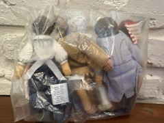 1979 Hallmark Historic Cloth Dolls Mark Twain Amelia Earhart Annie Oakley Sealed