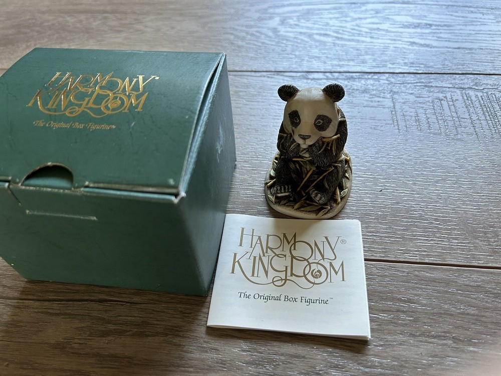Vintage Harmony Kingdom Bamboozled Panda Trinket Box United Kingdom