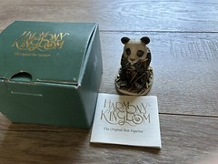 Vintage Harmony Kingdom Bamboozled Panda Trinket Box United Kingdom