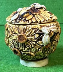 Adam Binder S.A.I.B. Flower Pot ~ SUNFLOWERS W/ BEES ~ Pre Harmony Kingdom