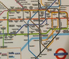 Melamaster Great Britain small melamine tray, London subways, 5 7/8” X 4 1/8”